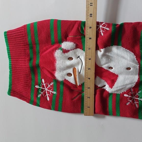 Dog christmas sweater snowman red size L - Picture 6 of 7